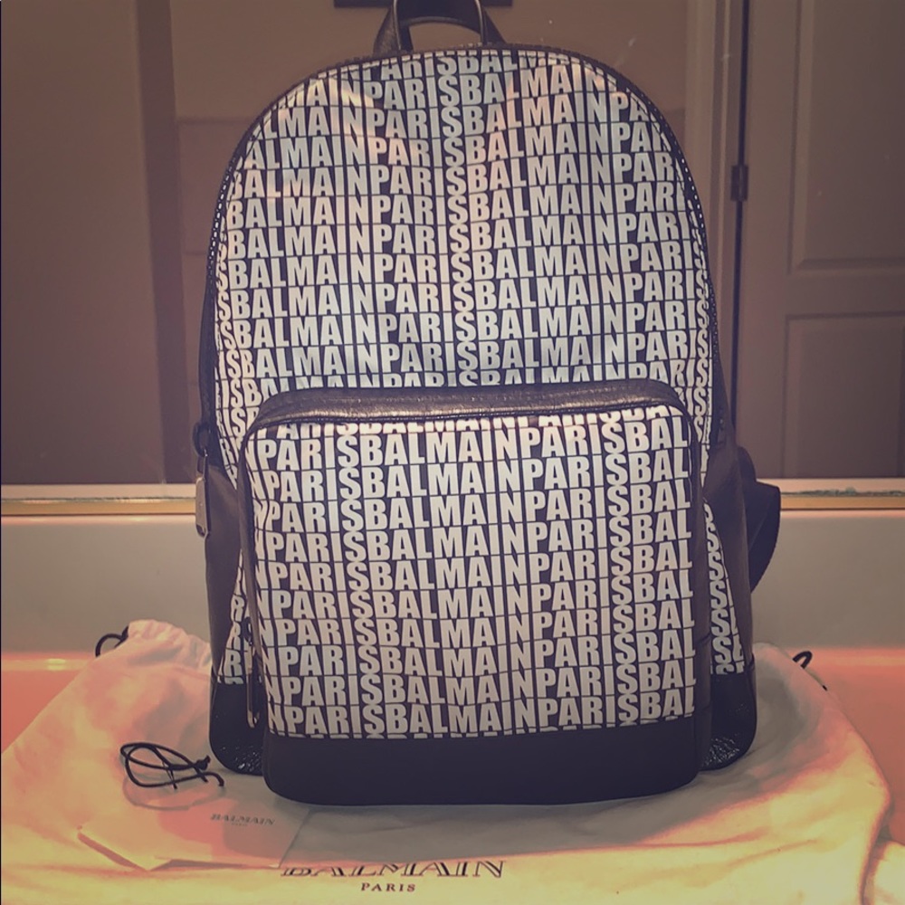 Leather and nylon backpack, still new with tags.